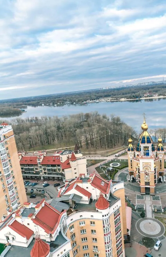 2Кvip Апартаменты С Видом На Днепр Kiev Lägenhet